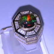 batu permata, batu mulia, cincin permata CINCIN PERMATA OPAL KALIMAYA