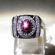 batu permata, batu mulia, cincin permata CINCIN PERMATA RUBY STAR