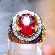 batu permata, batu mulia, cincin permata CINCIN RUBY PIGEON BLOOD