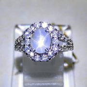 batu permata, batu mulia, cincin permata CINCIN WHITE SAFIR STAR batu permata, batu mulia, cincin permata CINCIN WHITE SAFIR STAR