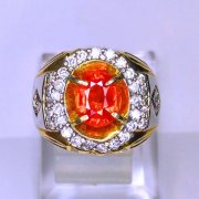 batu permata, batu mulia, cincin permata CINCINPERMATA REDISH ORANGE SAPPHIRE 
