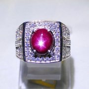 batu permata, batu mulia, cincin permata JUAL CINCIN BATU RUBY STAR