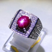 batu permata, batu mulia, cincin permata JUAL CINCIN BATU RUBY STAR