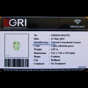 batu permata, batu mulia, cincin permata JUAL GREEN GARNET ISTIMEWA BERSERTIFIKAT