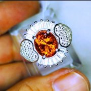 batu permata, batu mulia, cincin permata LADIES RING ORANGE CITRINE batu permata, batu mulia, cincin permata LADIES RING ORANGE CITRINE