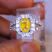 batu permata, batu mulia, cincin permata LADY RING YELLOW SAPPHIRE
