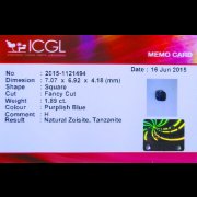 batu permata, batu mulia, cincin permata NATURAL TANZANITE BERSERTIFIKAT