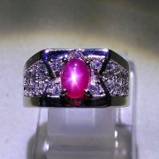 batu permata, batu mulia, cincin permata NICE RUBY STAR