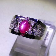 batu permata, batu mulia, cincin permata NICE RUBY STAR